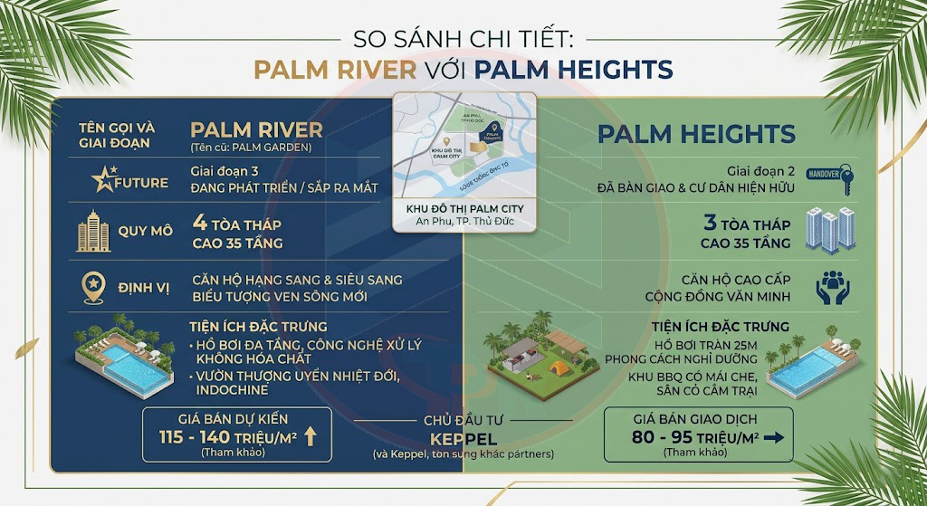 So sánh Palm River