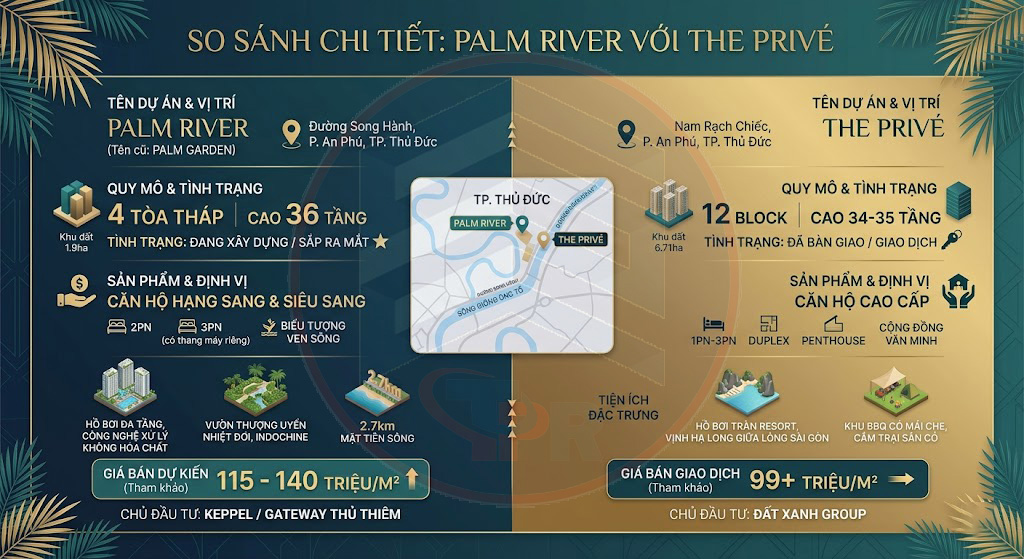 So sánh Palm River