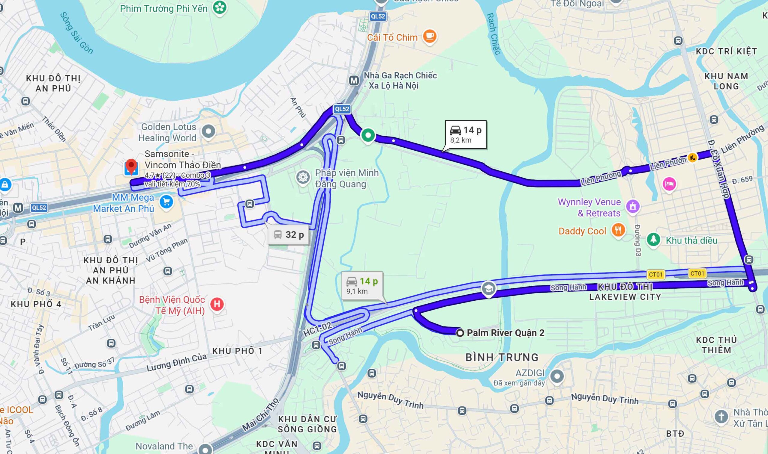 trung tâm thương mại quận 2
